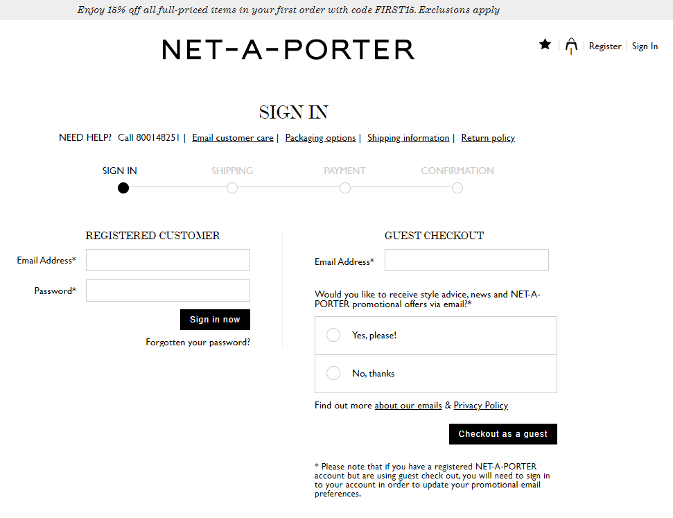 net a porter クーポン 画像