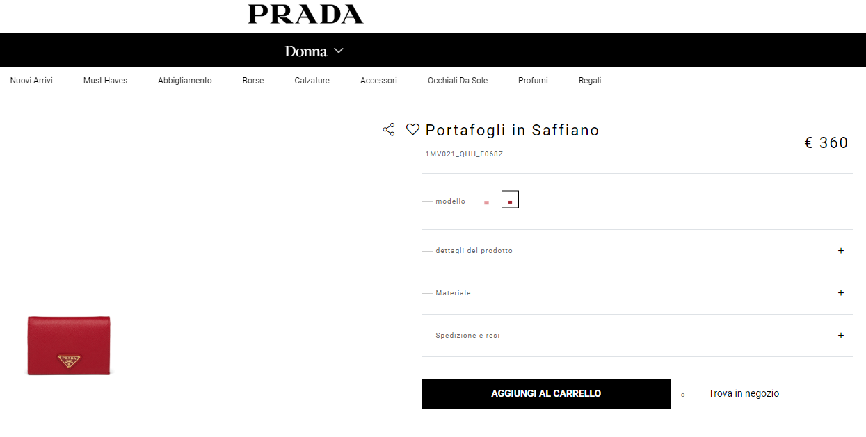 prada 財布 値段比較 画像